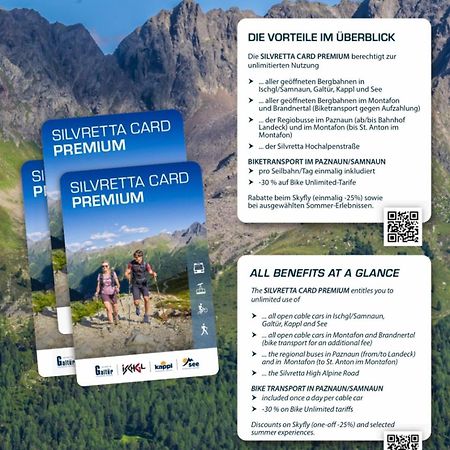 Apart Scharler Mit Silvretta Card See Exterior photo